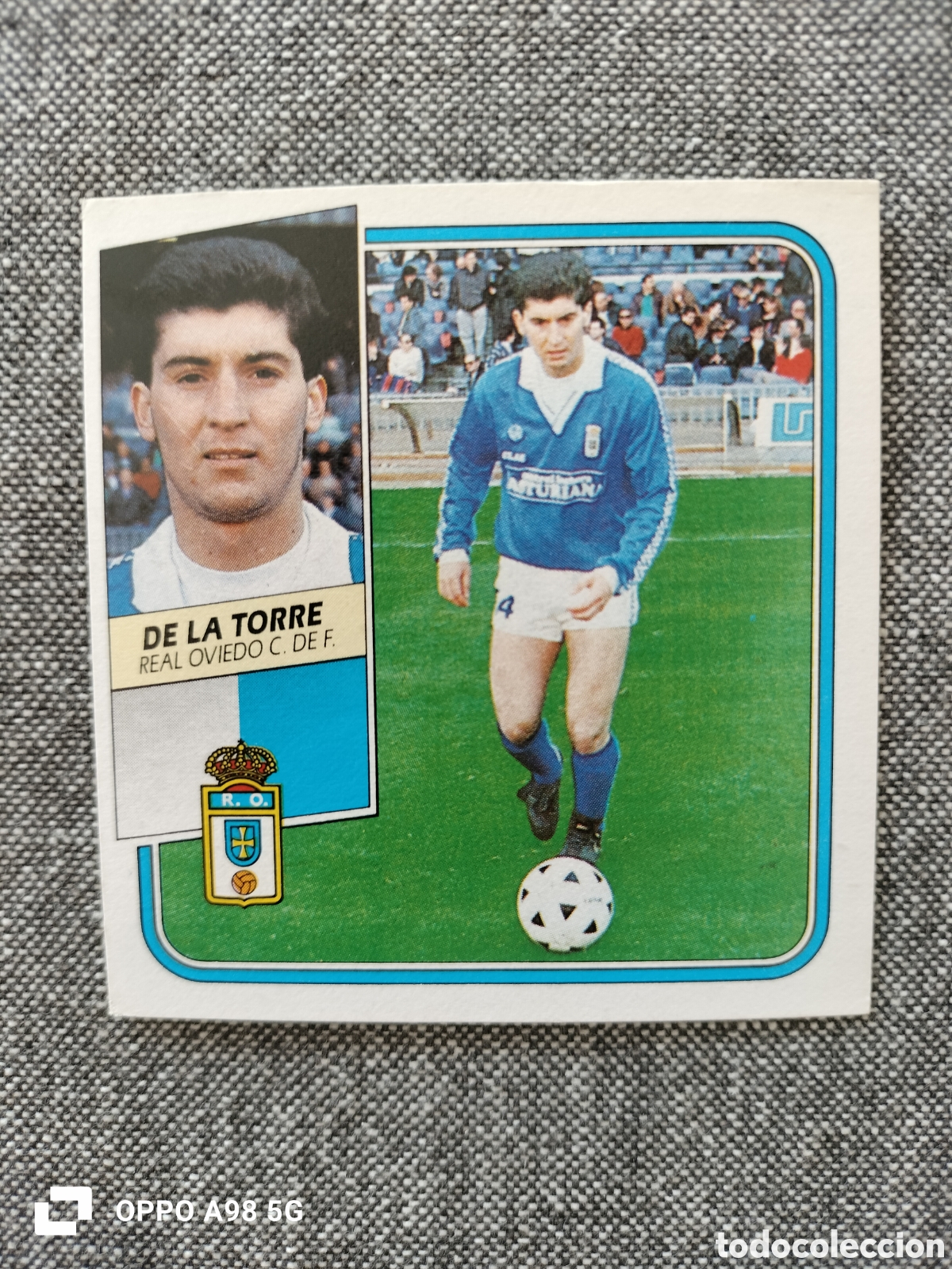 Cromos de Futebol: Cromo baja De la Torre liga Este 1989 1990 89 90