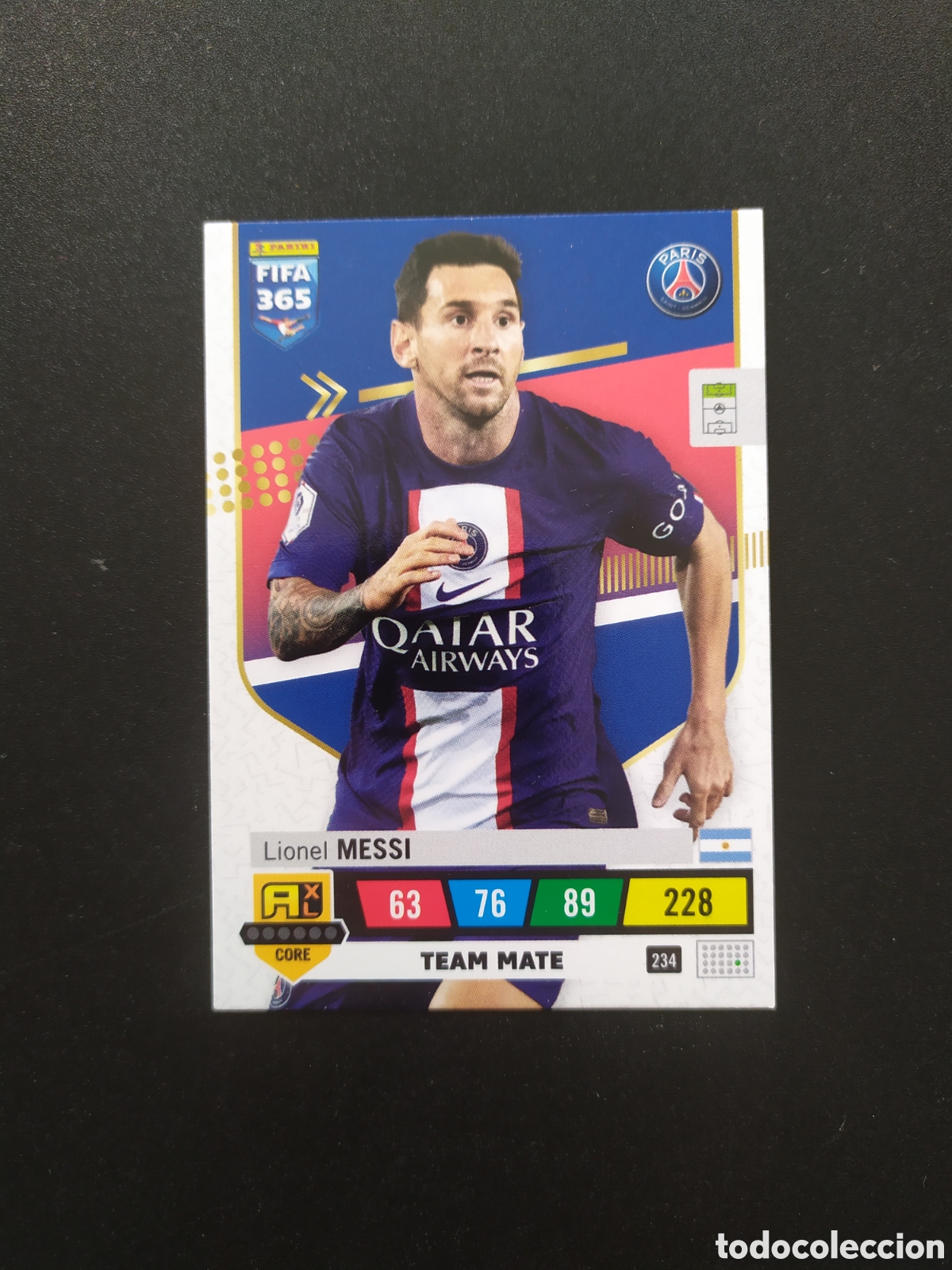 Cromos de Futebol: Adrenalyn FiFA 365 2022 2023 22 23 panini Messi n&deg; 234 Paris Saint-Germain