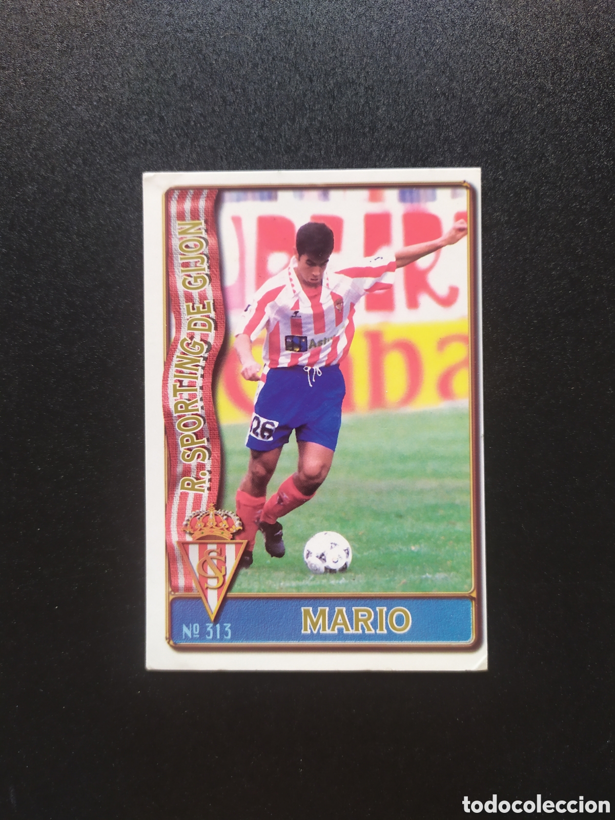 Cromos de F&uacute;tbol: Mundicromo fichas Liga 1996 1997 96 97 Mario n&deg; 313 Sporting Gij&oacute;n