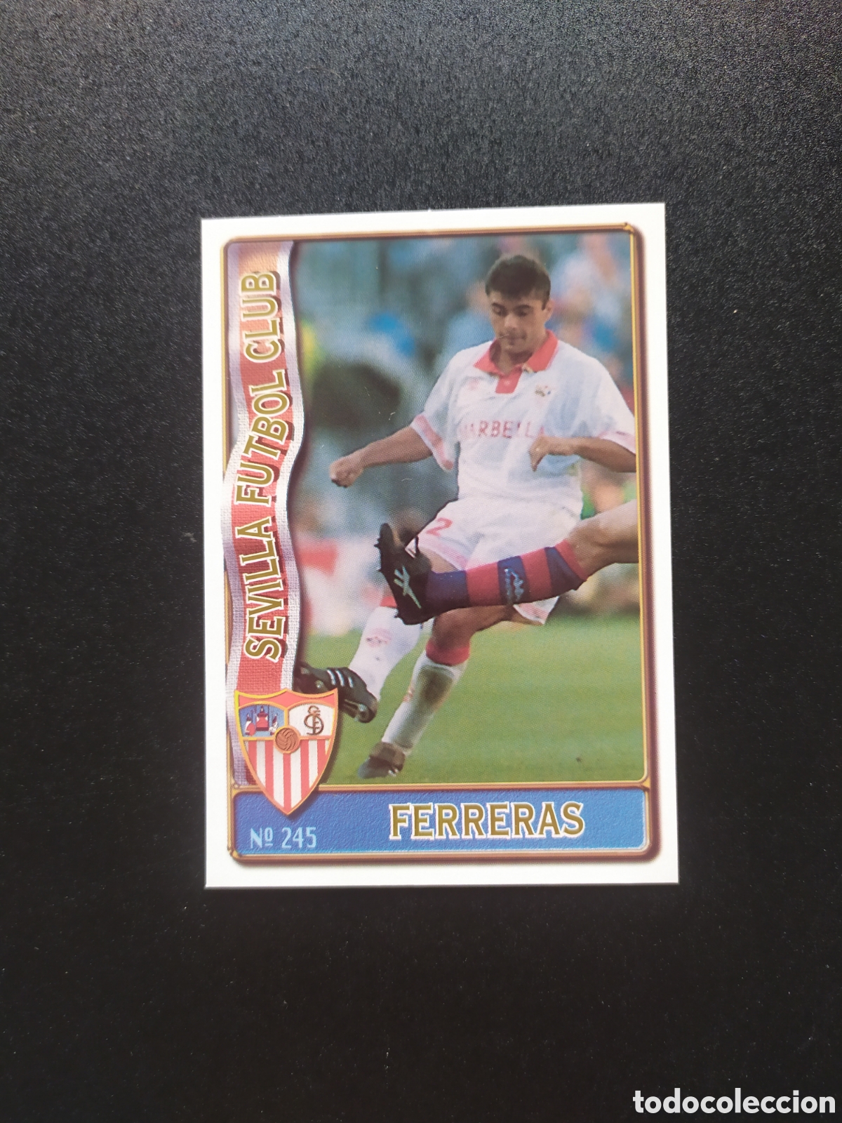 Cromos de Futebol: Mundicromo fichas Liga 1996 1997 96 97 Ferreras n&deg; 245 Sevilla