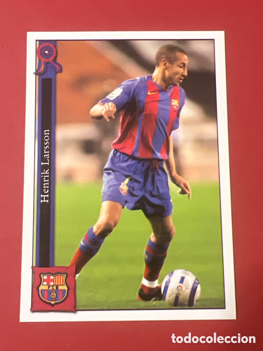 Cromos de Futebol: E1704. F&Uacute;TBOL CROMO N&ordm; 23 LARSSON F.C. BARCELONA MUNDICROMO 2005 2006 05-06