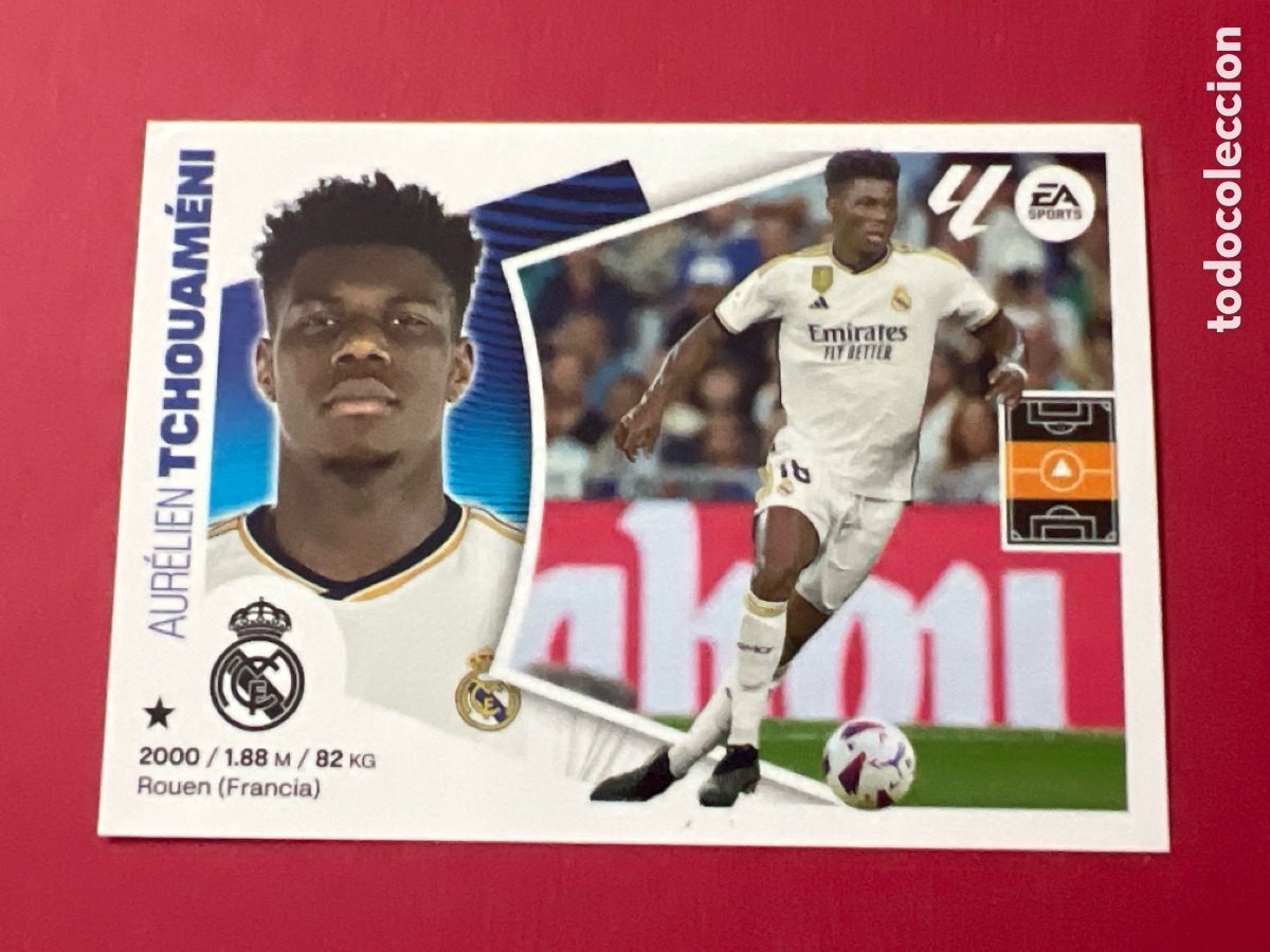Cromos de f&uacute;tbol: E1708. 11 TCHOUAMENI REAL MADRID LIGA ESTE 2024 2025 24 25 PANINI NUEVO SIN PEGAR NUNCA