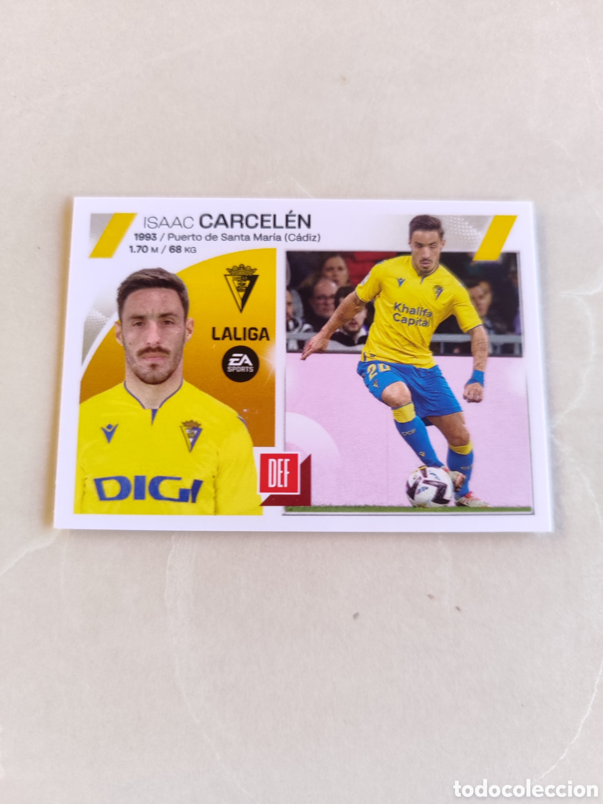Figurine di Calcio: CROMO CARCEL&Eacute;N C&Aacute;DIZ N&Uacute;MERO 5A. LIGA ESTE 23/24