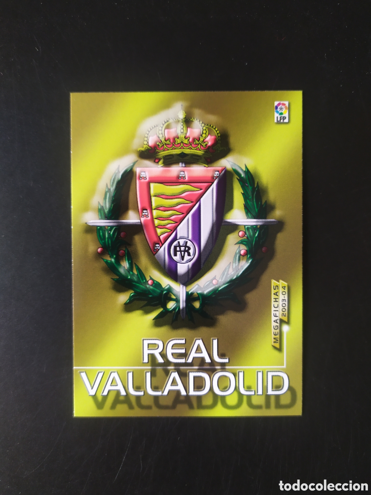 Cromos de f&uacute;tbol: Megafichas 2003 2004 03 04 panini escudo n&ordm; 307 Valladolid megacracks