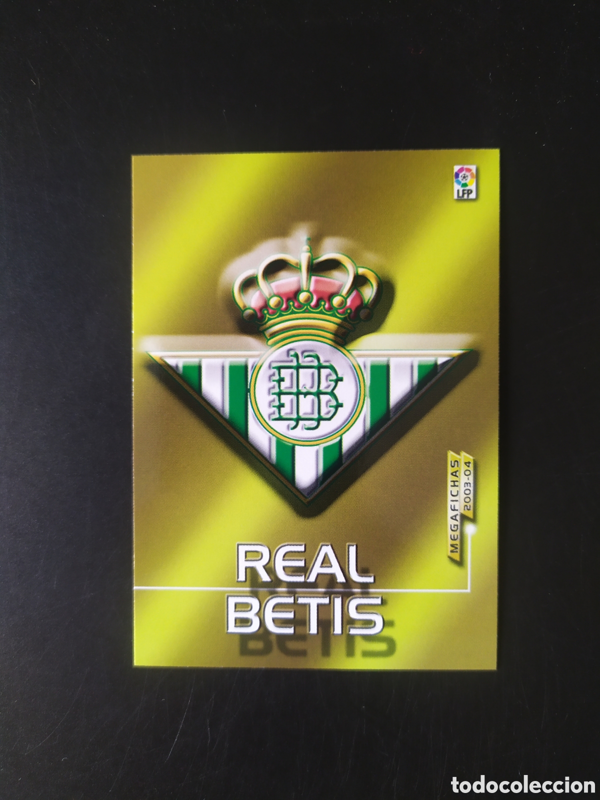 Cromos de f&uacute;tbol: Megafichas 2003 2004 03 04 panini escudo n&ordm; 73 Real Betis megacracks