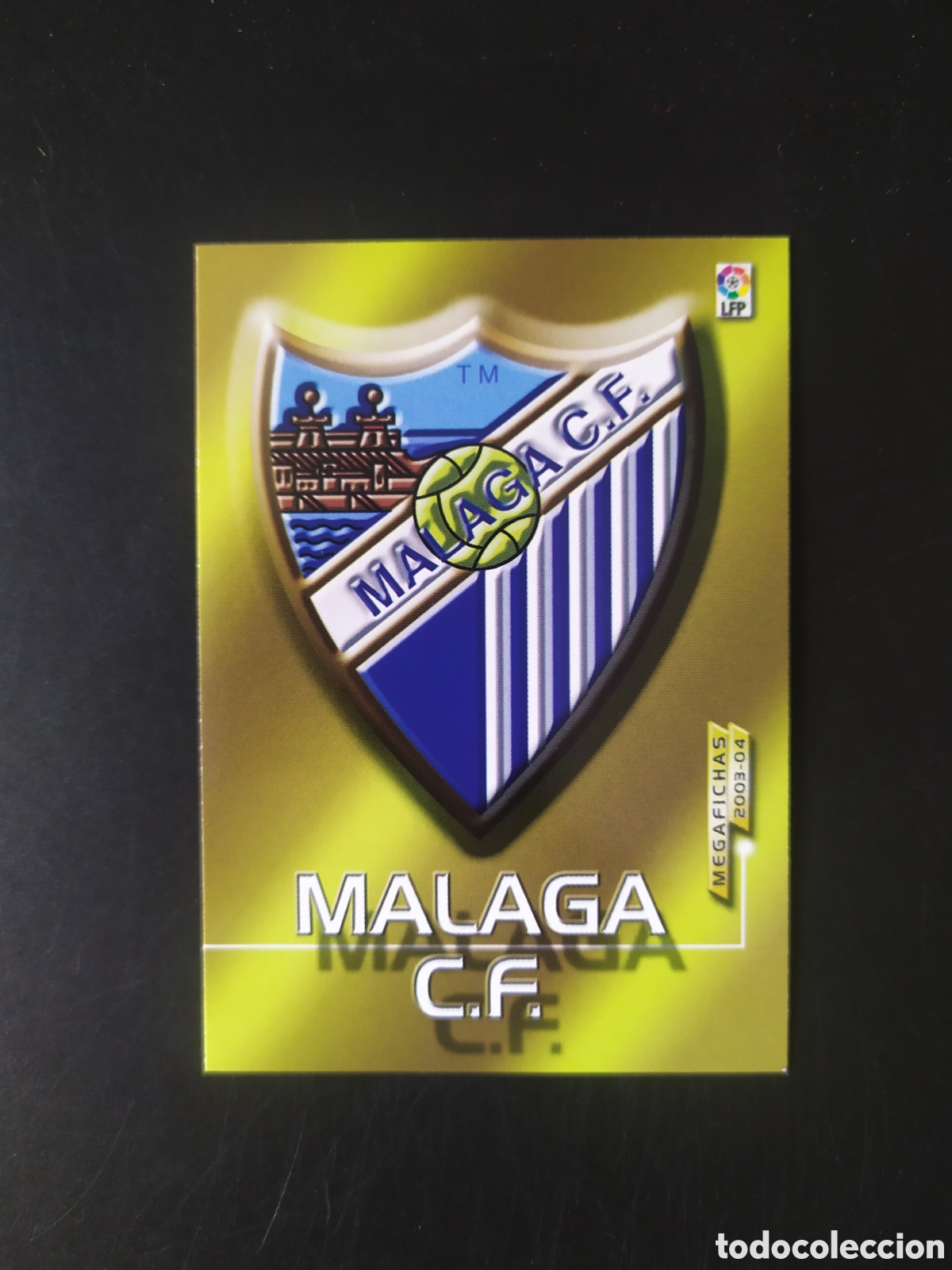 Fu&szlig;ball-Sticker: Megafichas 2003 2004 03 04 panini escudo n&ordm; 163 M&aacute;laga megacracks