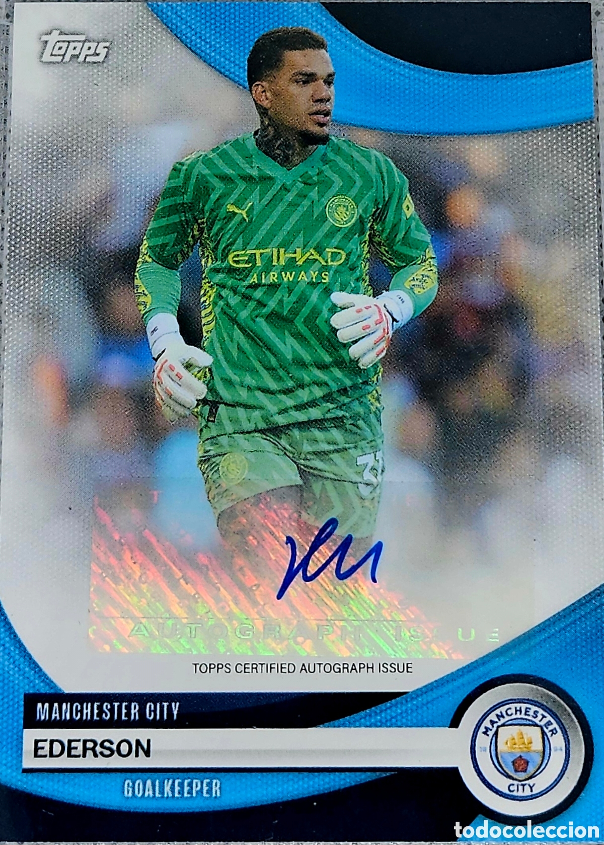 Football Stickers: Topps Manchester City Team Set 23-24 Ederson