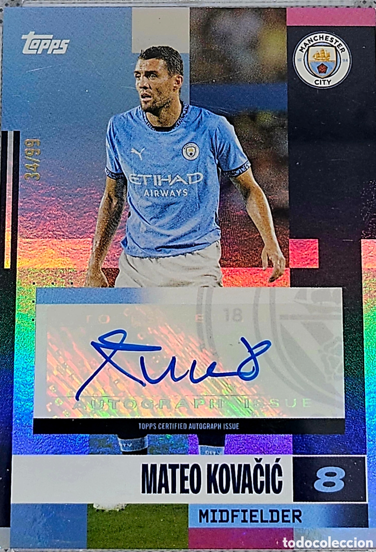 Football Stickers: Topps Manchester City Team Set 24-25 Mateo Kovacic
