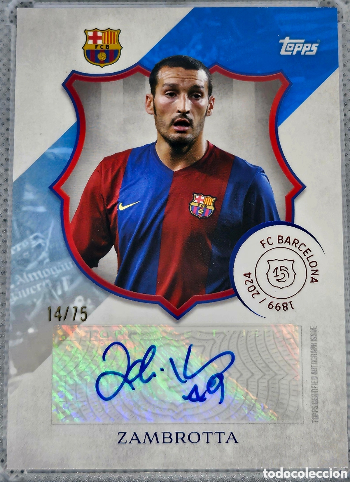 Cromos de F&uacute;tbol: Topps FC Barcelona 125 years 2025 Zambrotta