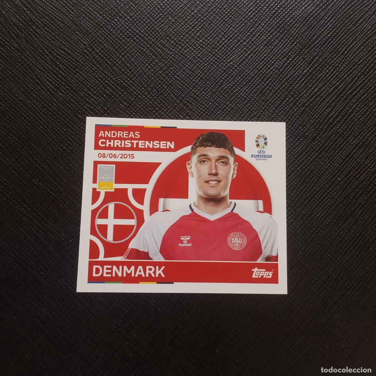Fu&szlig;ball-Sticker: 5 CHRISTENSEN DINAMARCA TOPPS EUROCOPA ALEMANIA FUTBOL 2024 EURO 24 - SIN PEGAR (MD96/97-6) PG61