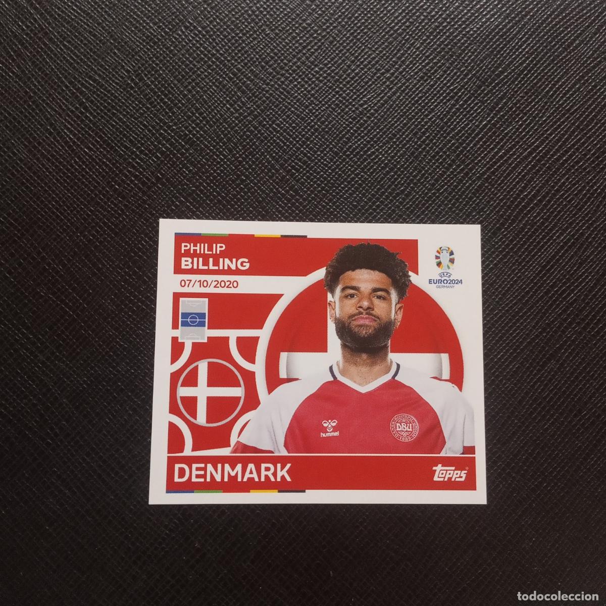 Cromos de F&uacute;tbol: 12 BILLNG DINAMARCA TOPPS EUROCOPA ALEMANIA FUTBOL 2024 EURO 24 - SIN PEGAR (MD96/97-6) PG61