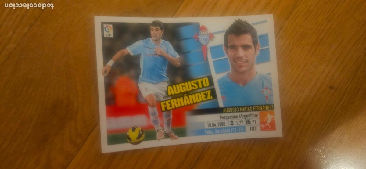 Cromos de f&uacute;tbol: Augusto celta este 2013 2014 13 14 sin pegar - Foto 1