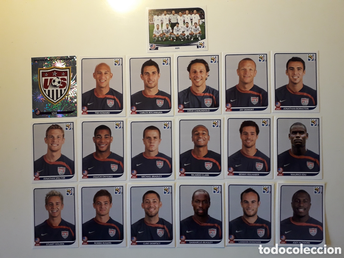 Fu&szlig;ball-Sticker: 19 CROMOS USA ESTADOS UNIDOS MUNDIAL SUD&Aacute;FRICA 2010 PANINI EQUIPO B&Aacute;SICO COMPLETO PEDIDO M&Iacute;NIMO 3&euro;