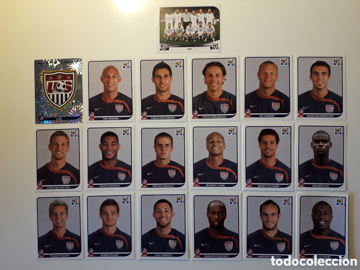 Fu&szlig;ball-Sticker: 19 CROMOS USA ESTADOS UNIDOS MUNDIAL SUD&Aacute;FRICA 2010 PANINI EQUIPO B&Aacute;SICO COMPLETO PEDIDO M&Iacute;NIMO 3&euro;.