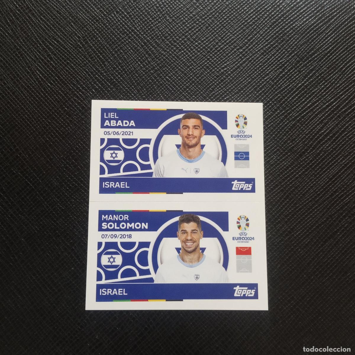 Cromos de f&uacute;tbol: 14 15 ABADA SOLOMON ISRAEL TOPPS EUROCOPA ALEMANIA 2024 EURO 24 - SIN PEGAR - A194 PG31