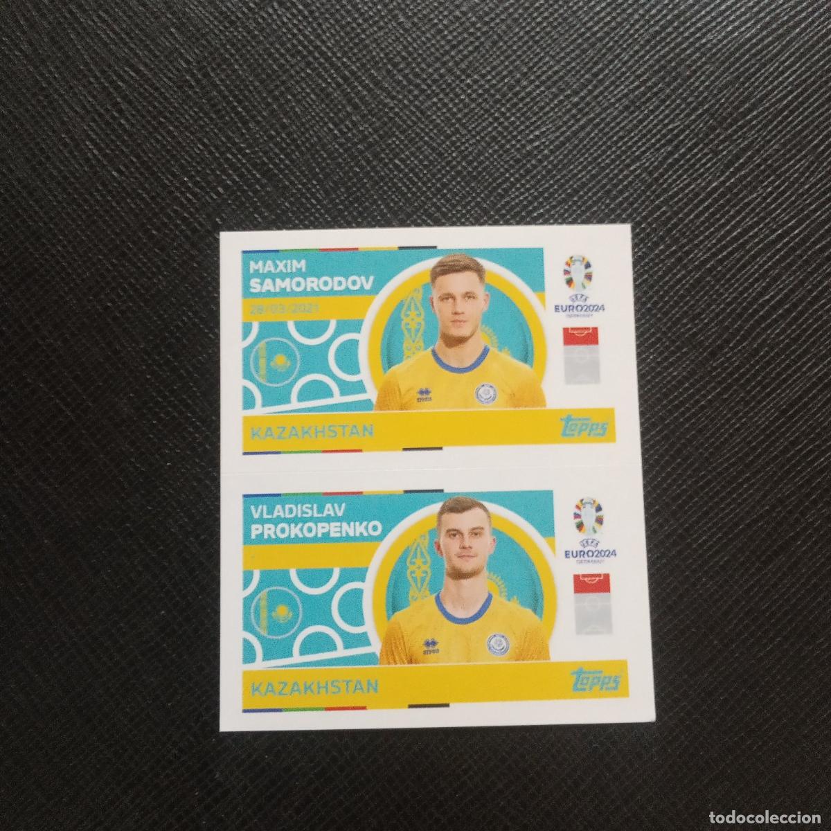 Cartes &agrave; collectionner de Football: 14 15 SAMORODOV PROKOPENKO KAZAKHSTAN TOPPS EUROCOPA ALEMANIA 2024 EURO 24 - SIN PEGAR - A194 PG32