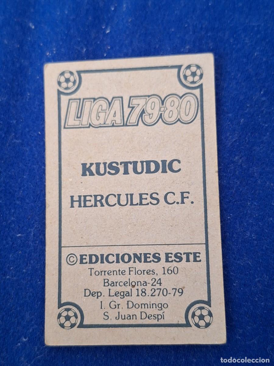 Cromos de f&uacute;tbol: 79 80 ESTE nunca pegado h&eacute;rcules kustudic - Foto 2