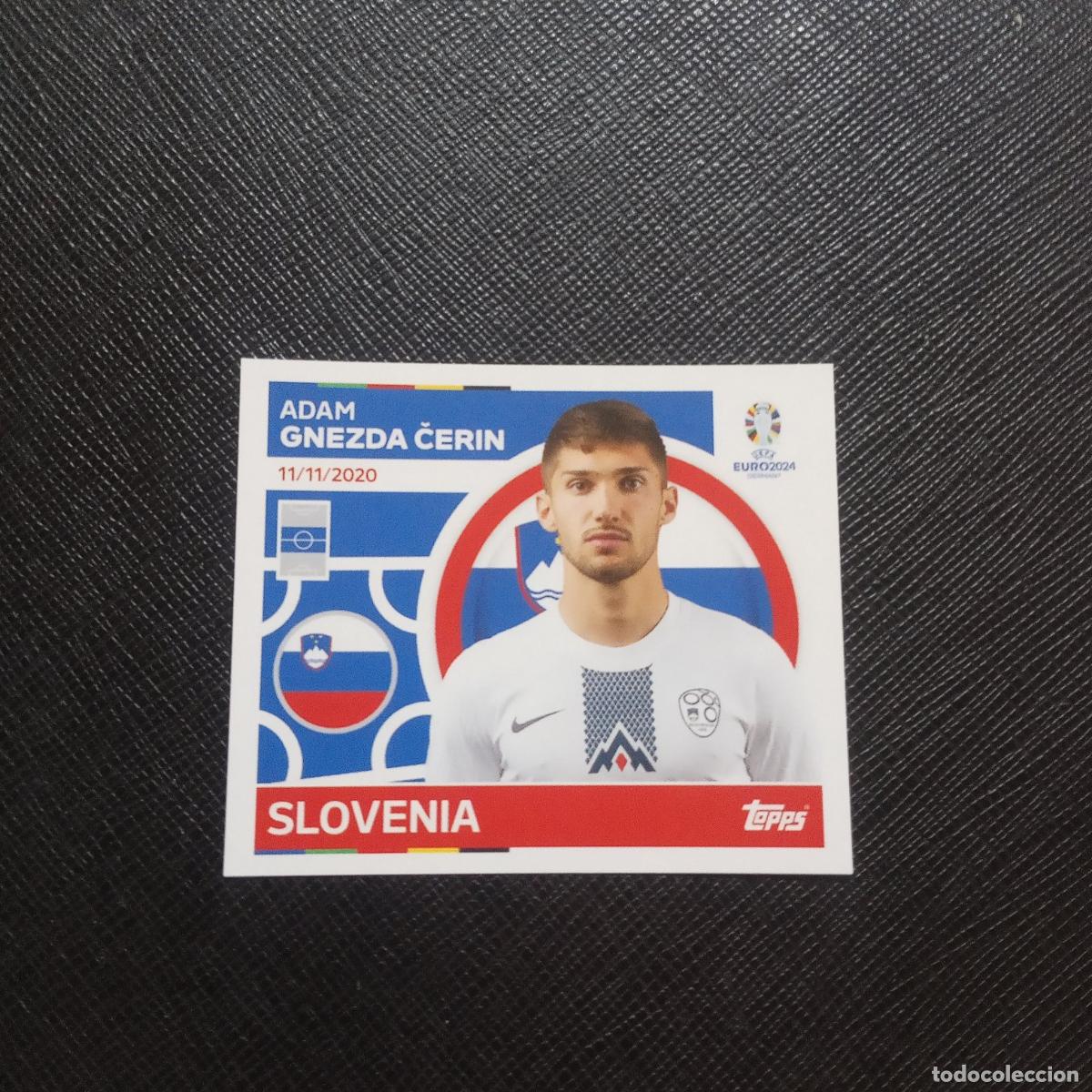 Cartes &agrave; collectionner de Football: 15 GNEZDA CERIN ESLOVENIA TOPPS EUROCOPA ALEMANIA 2024 EURO 24 - SIN PEGAR - A194 PG43
