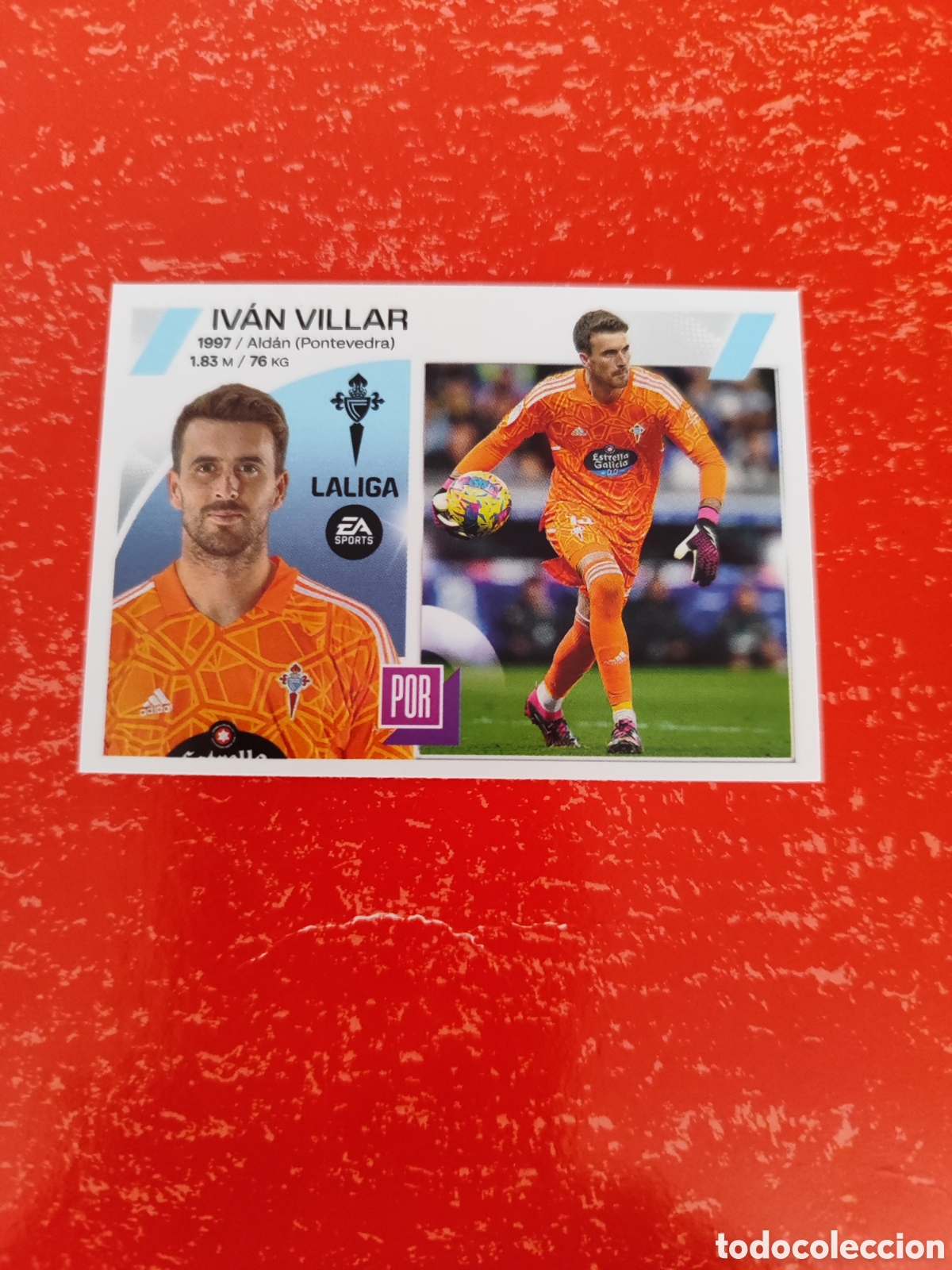 Fu&szlig;ball-Sticker: CROMO IV&Aacute;N VILLAR CELTA N&Uacute;MERO 4. LIGA ESTE 23/24