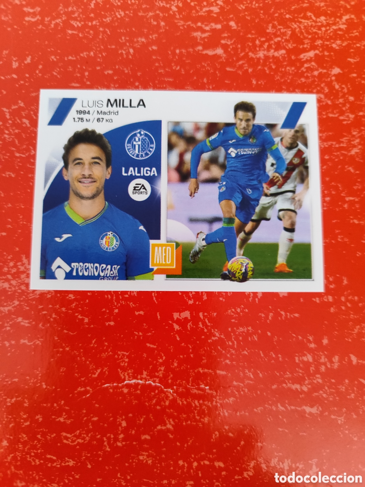 Fu&szlig;ball-Sticker: CROMO MILLA GETAFE N&Uacute;MERO 12. LIGA ESTE 23/24.