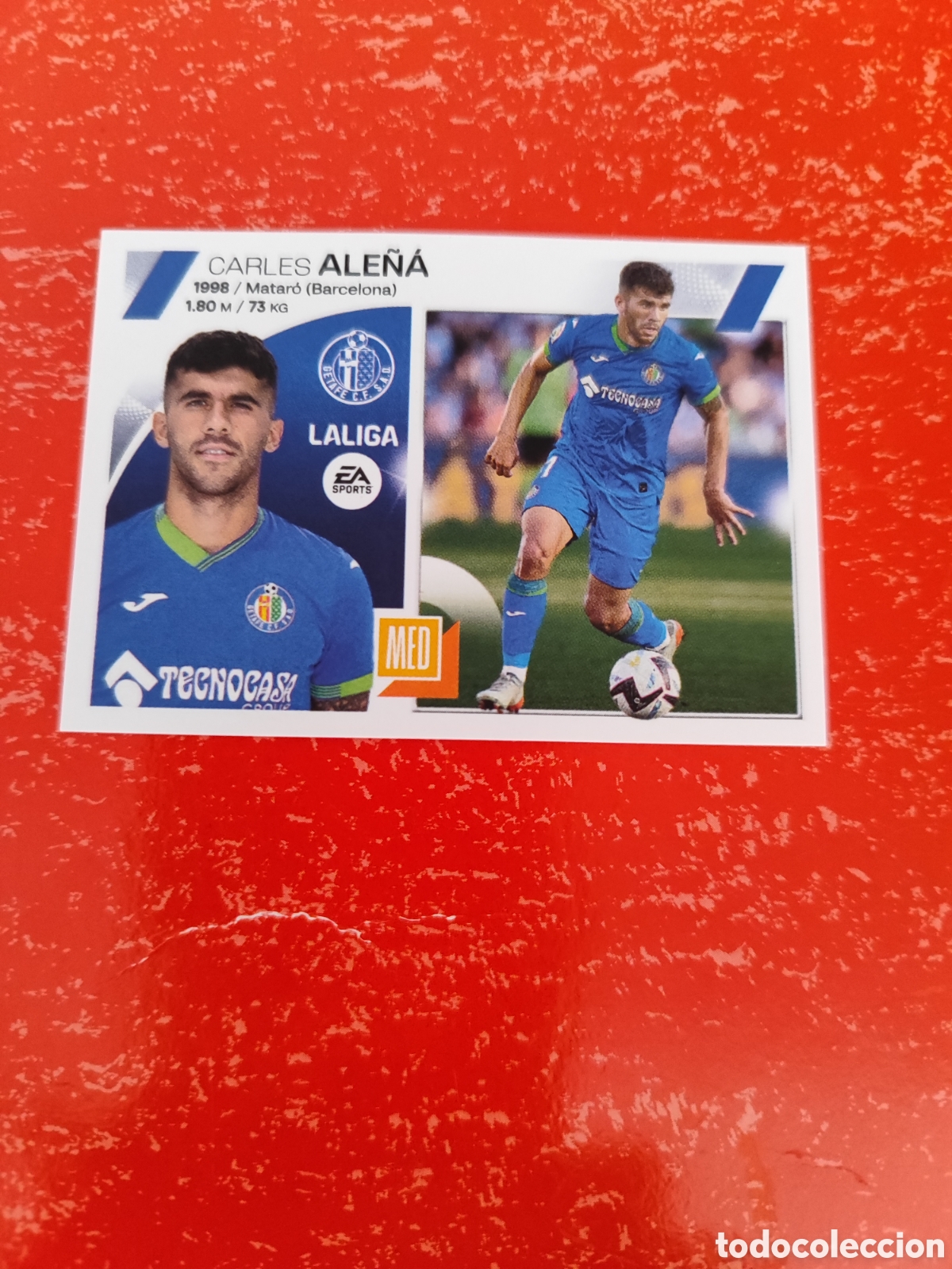 Figurine di Calcio: CROMO ALE&Ntilde;&Aacute; GETAFE N&Uacute;MERO 14. LIGA ESTE 23/24.