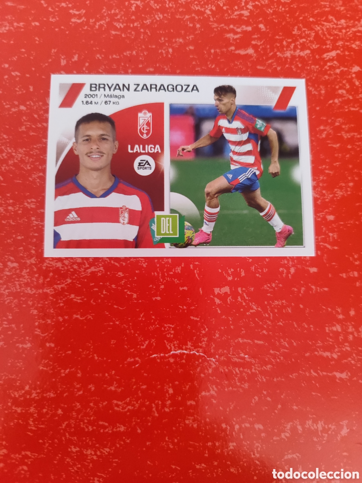 Fu&szlig;ball-Sticker: CROMO BRYAN ZARAGOZA GRANADA N&Uacute;MERO 18. LIGA ESTE 23/24.
