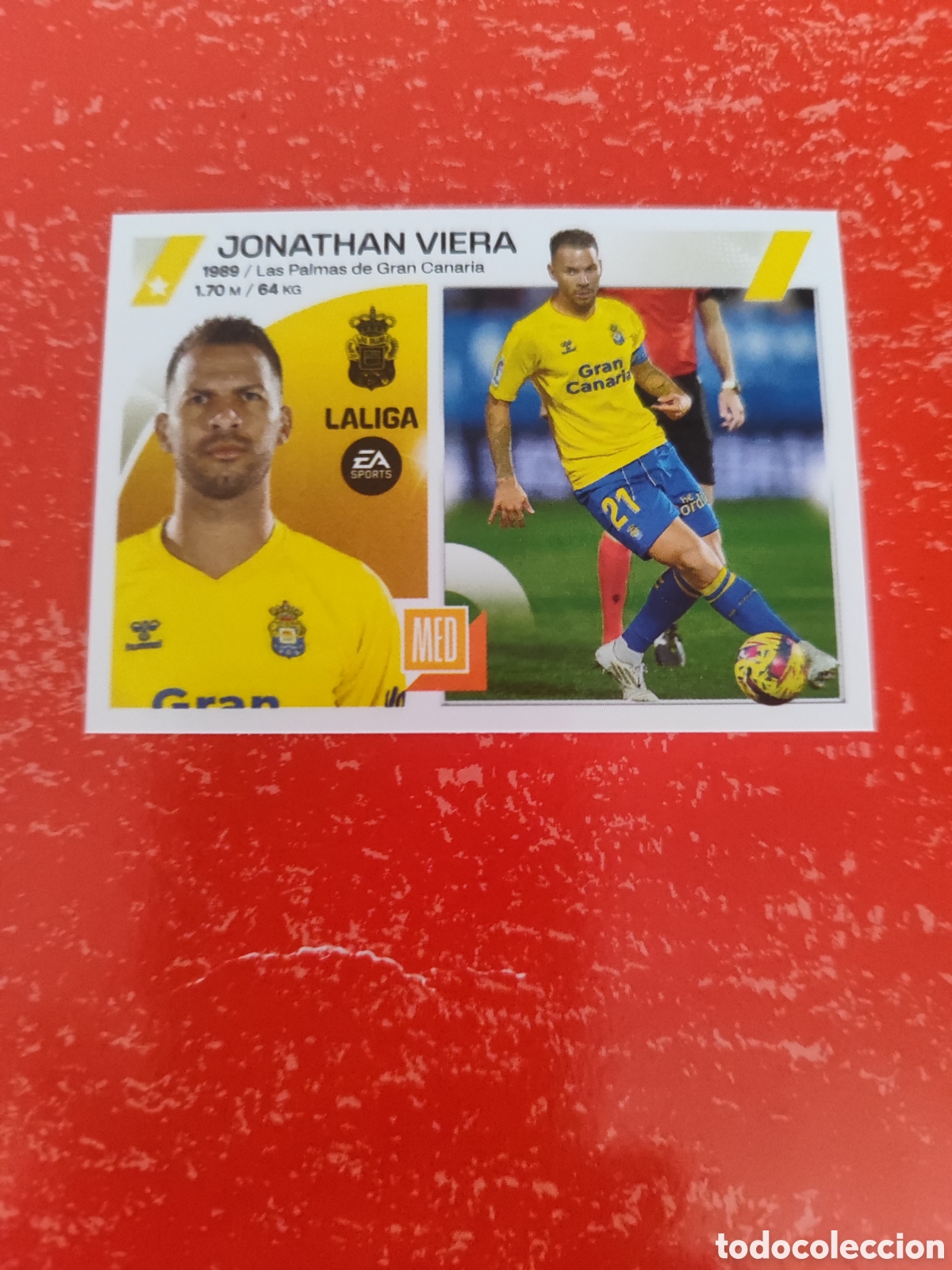 Figurine di Calcio: CROMO JONATHAN VIERA LAS PALMAS N&Uacute;MERO 15. LIGA ESTE 23/24.