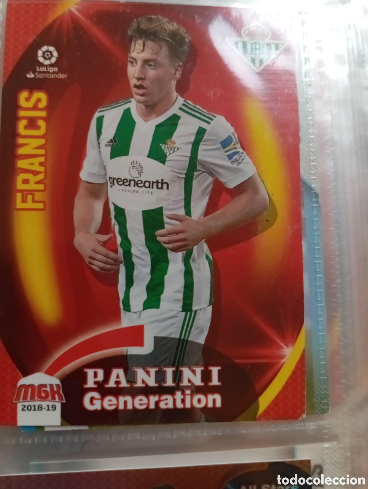 Fu&szlig;ball-Sticker: Francis Panini Generation Betis Ficha Cromo de futbol Megacracks 2018-2019 MGK 18-19. Liga Espa&ntilde;ola