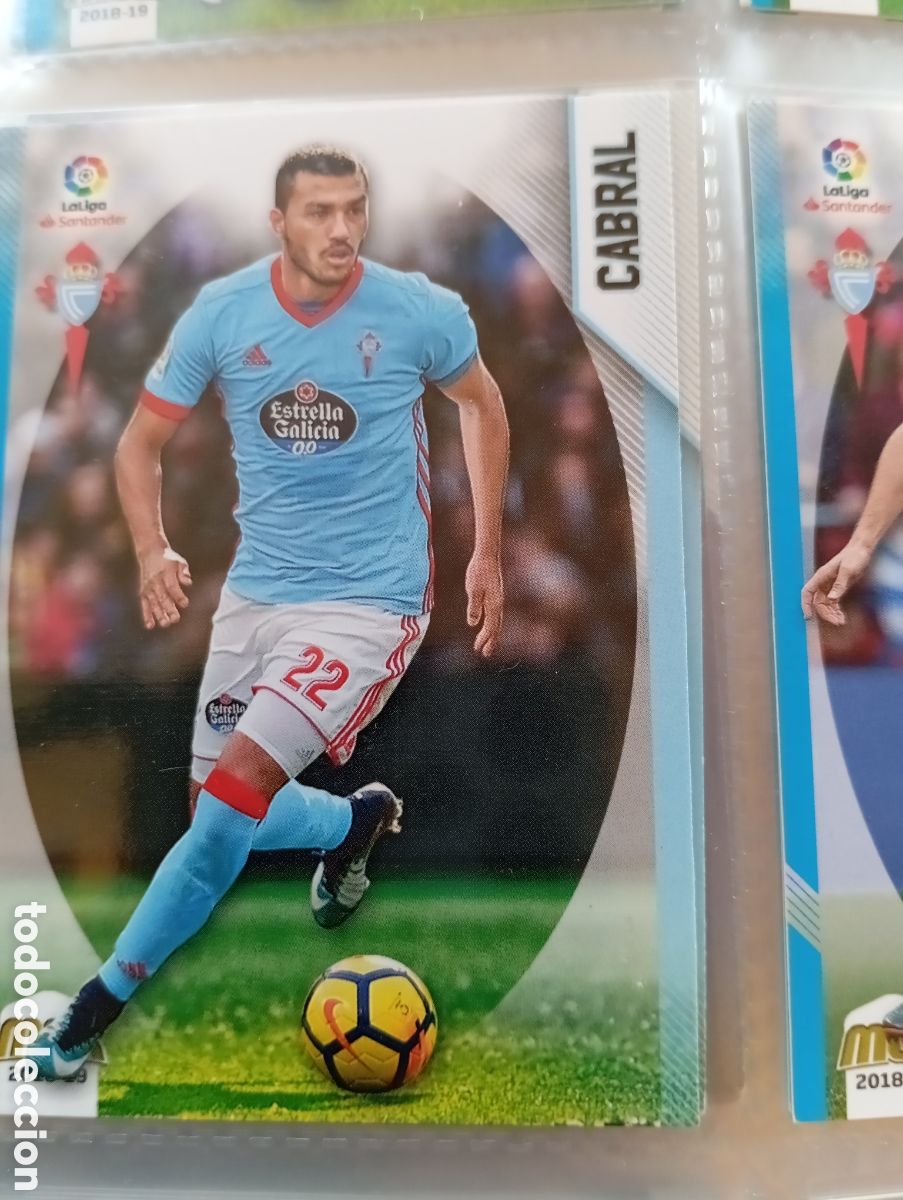 Fu&szlig;ball-Sticker: Cabral Celta Ficha Cromo de futbol Megacracks 2018-2019 MGK 18-19 Liga Espa&ntilde;ola 2018-2019 Panini