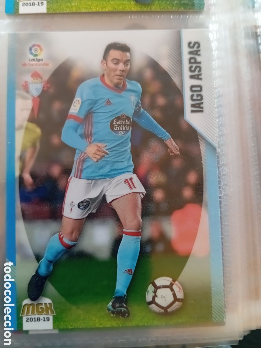 Fu&szlig;ball-Sticker: Iago Aspas Celta Ficha Cromo de futbol Megacrack 2018-2019 MGK 18-19 Liga Espa&ntilde;ola 2018-2019 Panini
