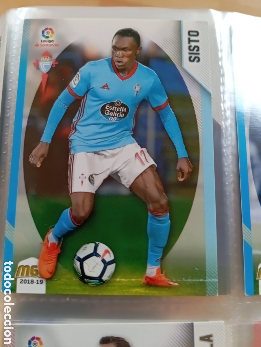 Fu&szlig;ball-Sticker: Sisto Celta Ficha Cromo de futbol Megacracks 2018-2019 MGK 18-19 Liga Espa&ntilde;ola 2018-2019 Panini