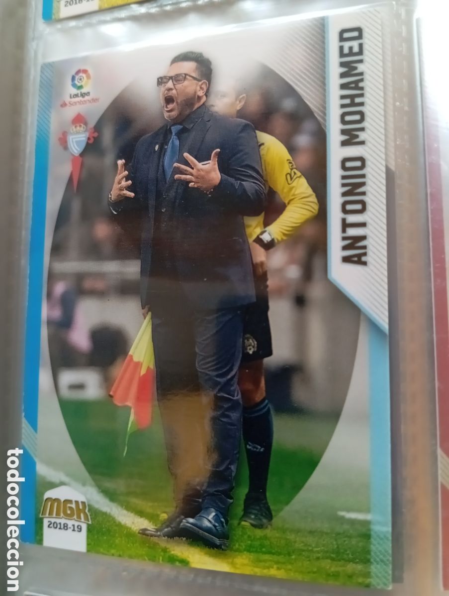 Fu&szlig;ball-Sticker: Antonio Mohamed Celta Ficha Cromo de futbol Megacracks 2018-2019 MGK 18-19 Liga Espa&ntilde;ola
