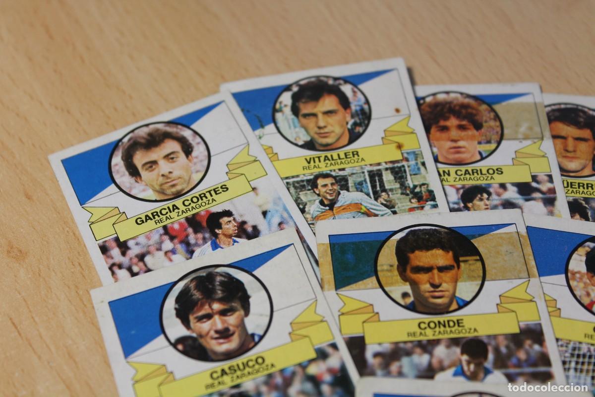 Figurine di Calcio: FUTBOL. 11 CROMOS DEL REAL ZARAGOZA. LIGA 1985 - 1986. EDICIONES ESTE. Leer descripci&oacute;n.