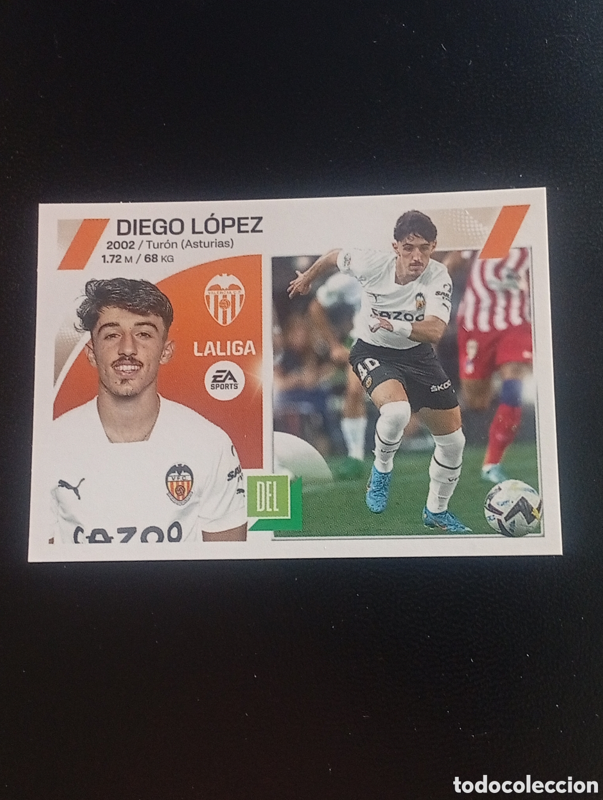 Fu&szlig;ball-Sticker: 16 DIEGO LOPEZ VALENCIA EDITORIAL LA LIGA ESTE PANINI 2023 2024 23 24 CROMOS STICKERS
