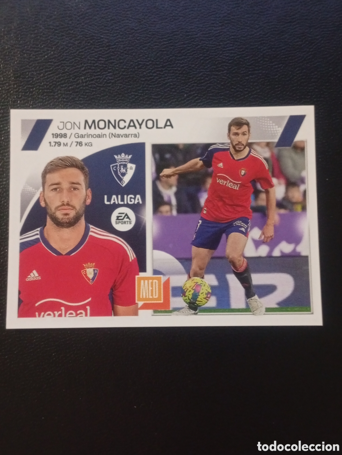 Fu&szlig;ball-Sticker: 11 MONCAYOLA OSASUNA EDITORIAL LA LIGA ESTE PANINI 2023 2024 23 24 CROMOS STICKERS