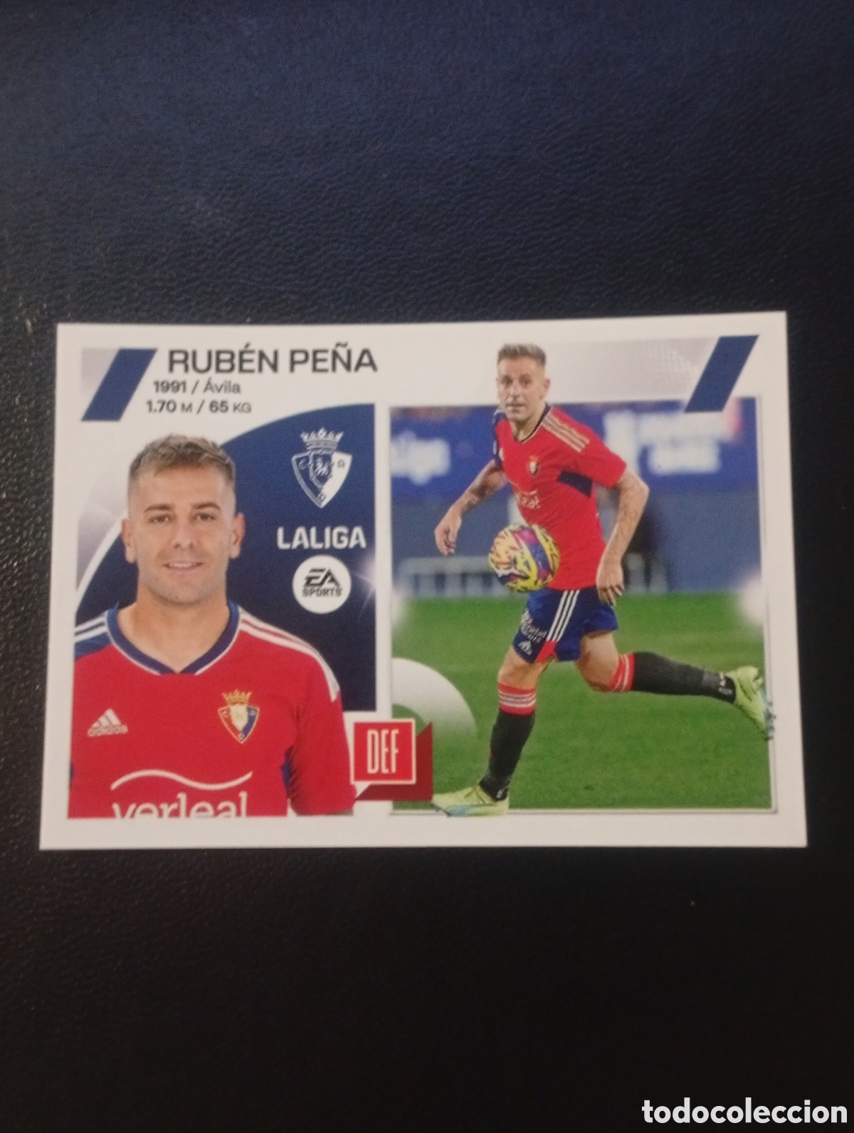 Fu&szlig;ball-Sticker: 5 RUBEN PE&Ntilde;A OSASUNA EDITORIAL LA LIGA ESTE PANINI 2023 2024 23 24 CROMOS STICKERS