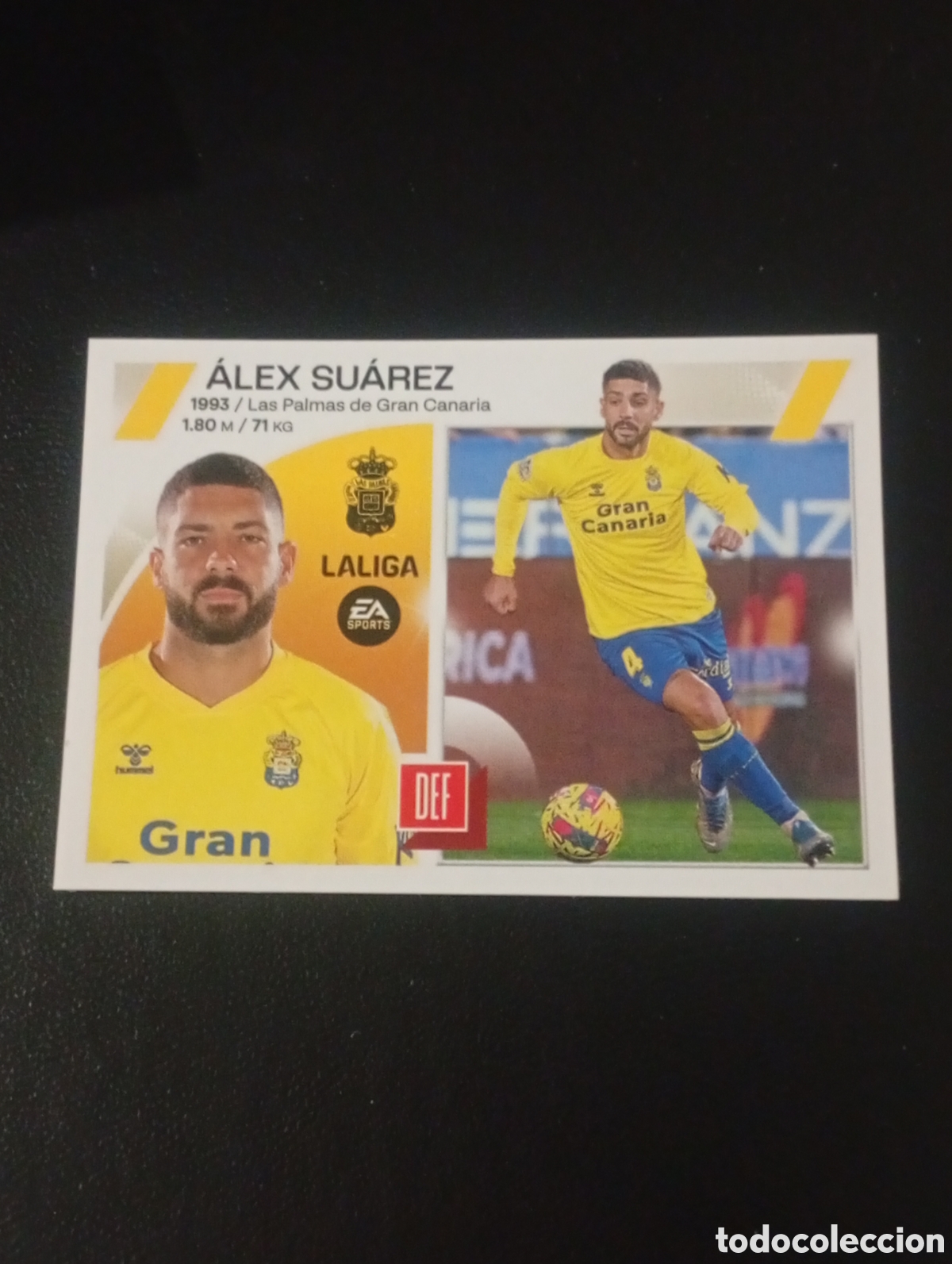 Cromos de f&uacute;tbol: 7 ALEX SUAREZ LAS PALMAS EDITORIAL LA LIGA ESTE PANINI 2023 2024 24 CROMOS STICKERS