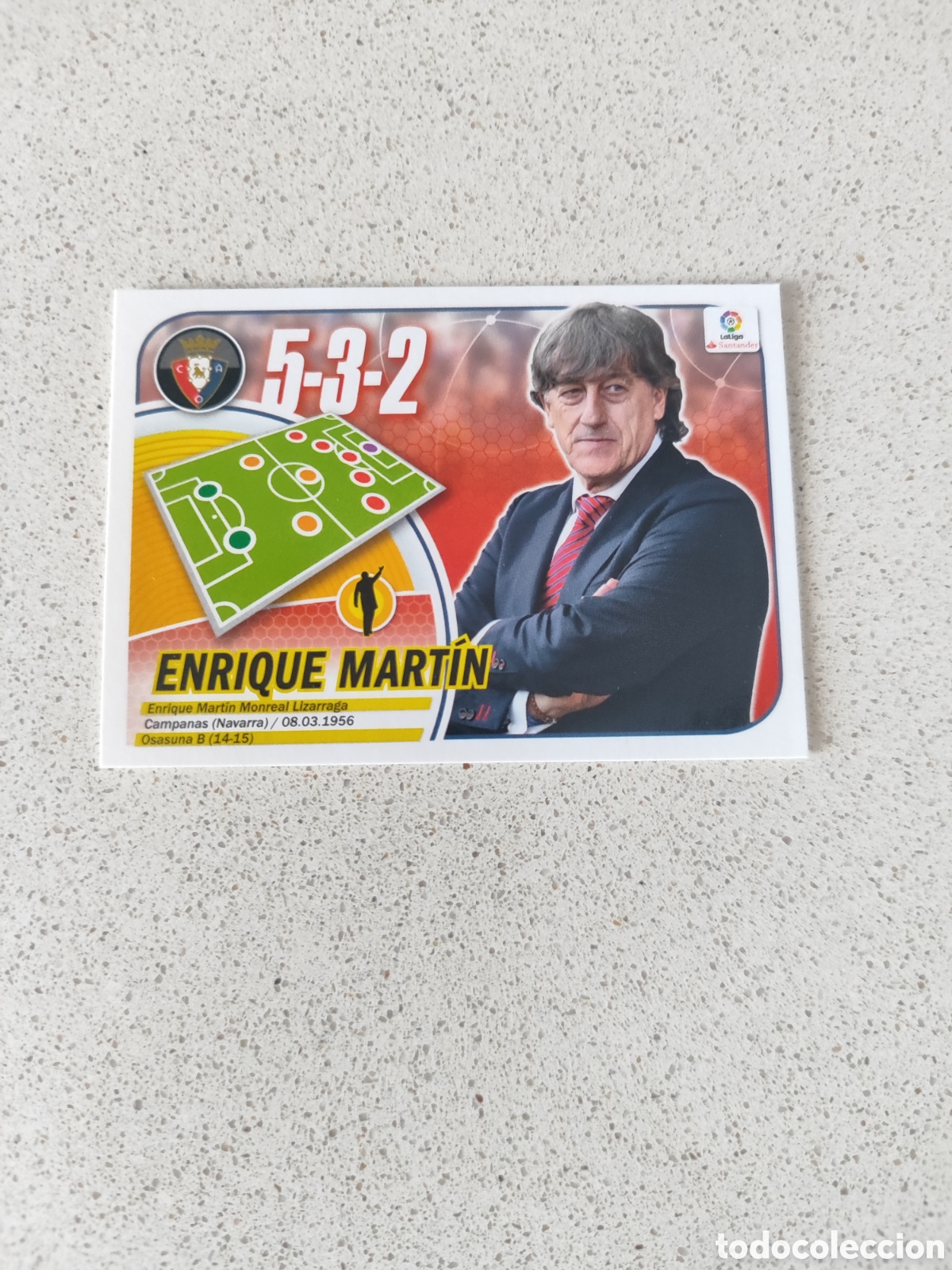 Cromos de f&uacute;tbol: CROMO ENRIQUE MART&Iacute;N OSASUNA N&Uacute;MERO 30. LIGA ESTE 16/17.