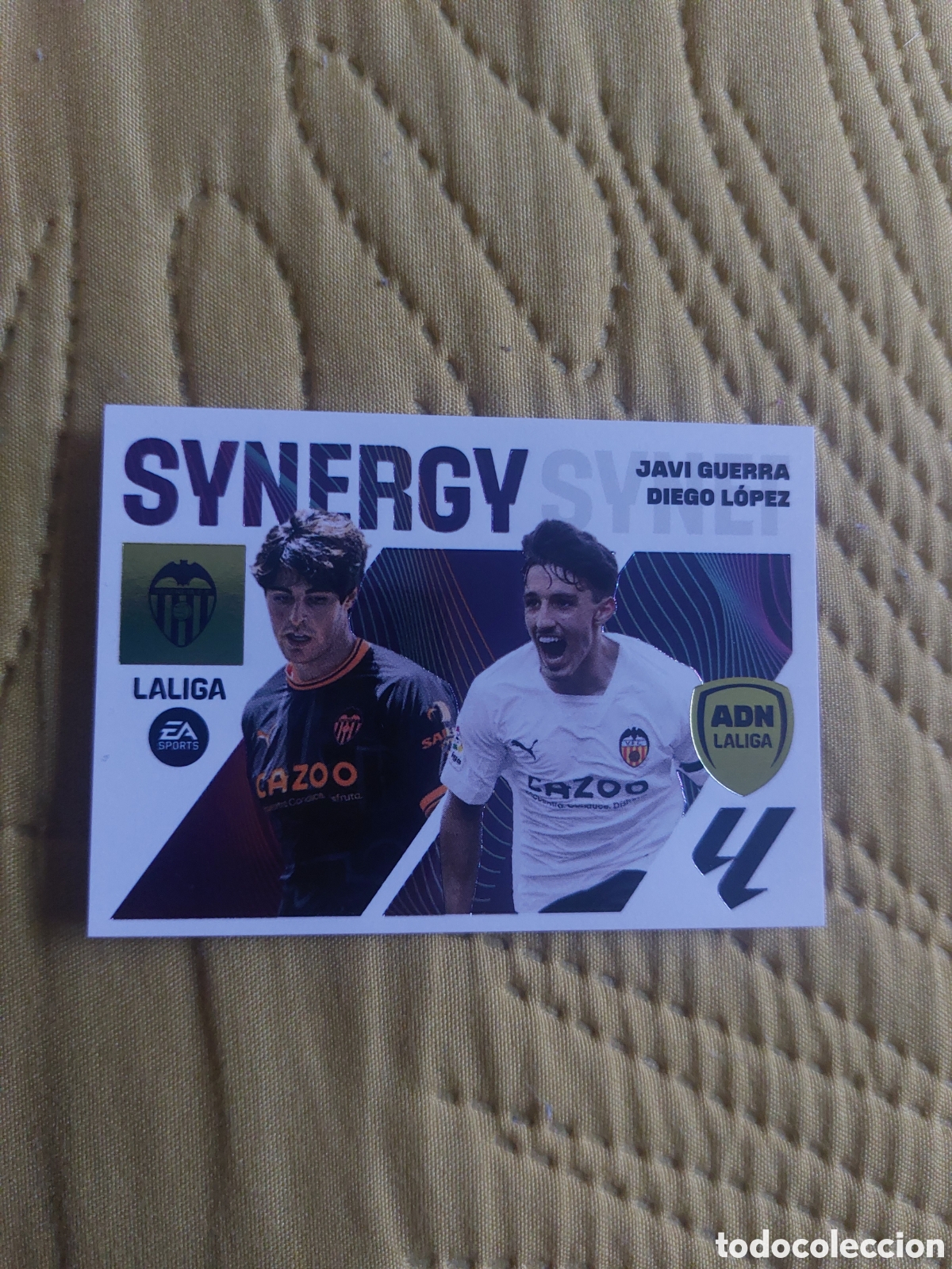 Cartes &agrave; collectionner de Football: N&ordm; 17 JAVI GUERRA / DIEGO LOPEZ VALENCIA ADN LIGA ESTE 23 24 2023 2024 SIN PEGAR NUNCA PEGADO SYNERG