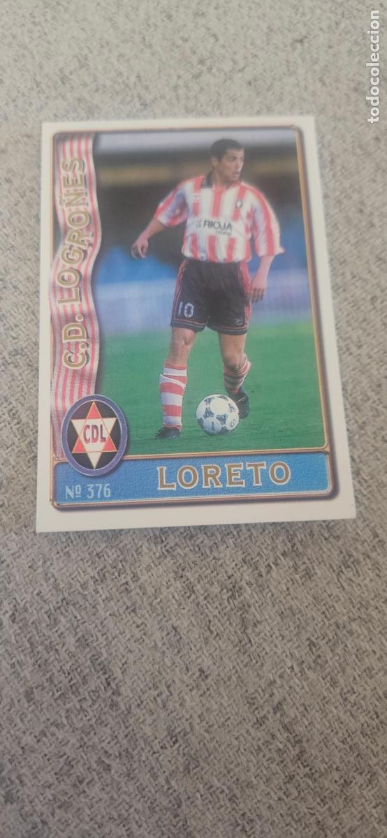 Cromos de Futebol: 376 loreto logro&ntilde;es mundicromo 1997 1996 97 96 sin pegar