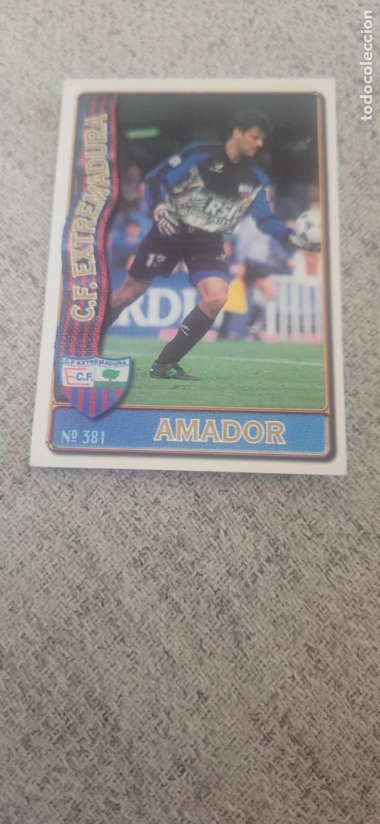 Cromos de Futebol: 381 amador extremadura mundicromo 1997 1996 97 96 sin pegar
