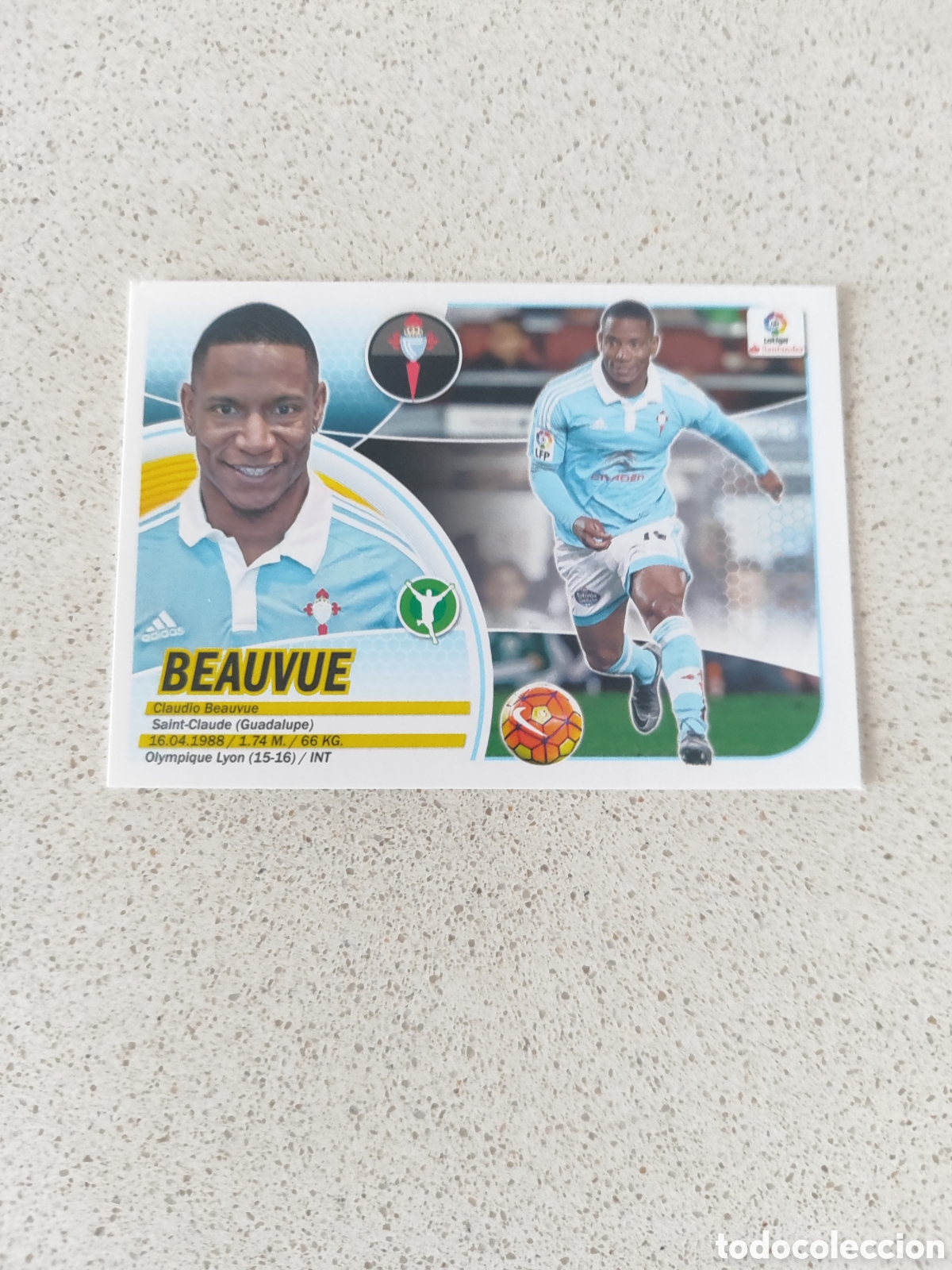 Cromos de F&uacute;tbol: CROMO BEAUVUE CELTA DE VIGO N&Uacute;MERO 13. LIGA ESTE 16/17.