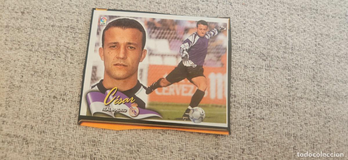 Cromos de f&uacute;tbol: Cesar real Madrid este 2000 2001 00 01 recortado - Foto 1