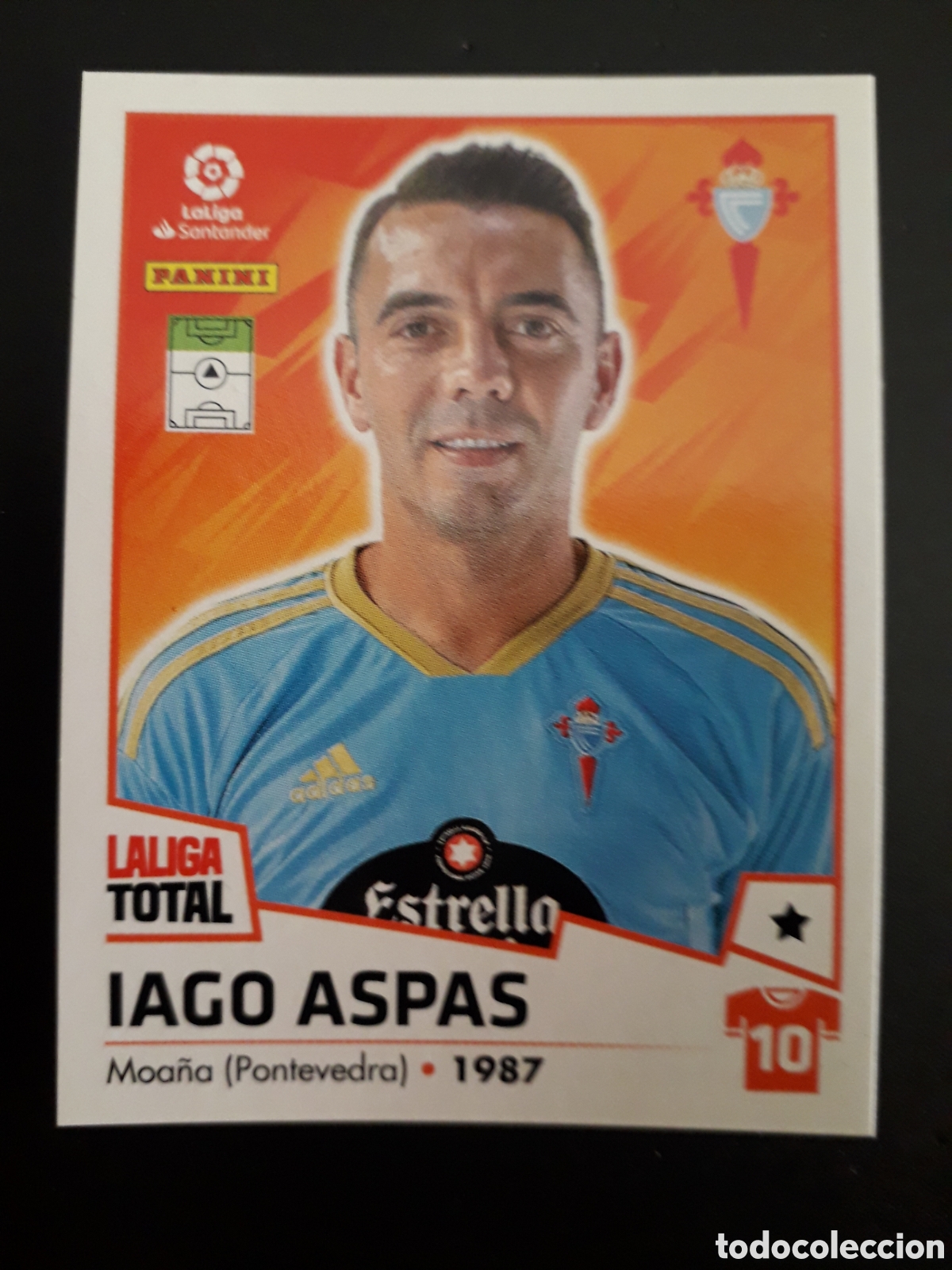 Cromos de F&uacute;tbol: IAGO ASPAS CELTA DE VIGO N&deg; 151 LALIGA TOTAL 22 23 2022 2023 PANINI SIN PEGAR PEDIDO M&Iacute;NIMO 3&euro;