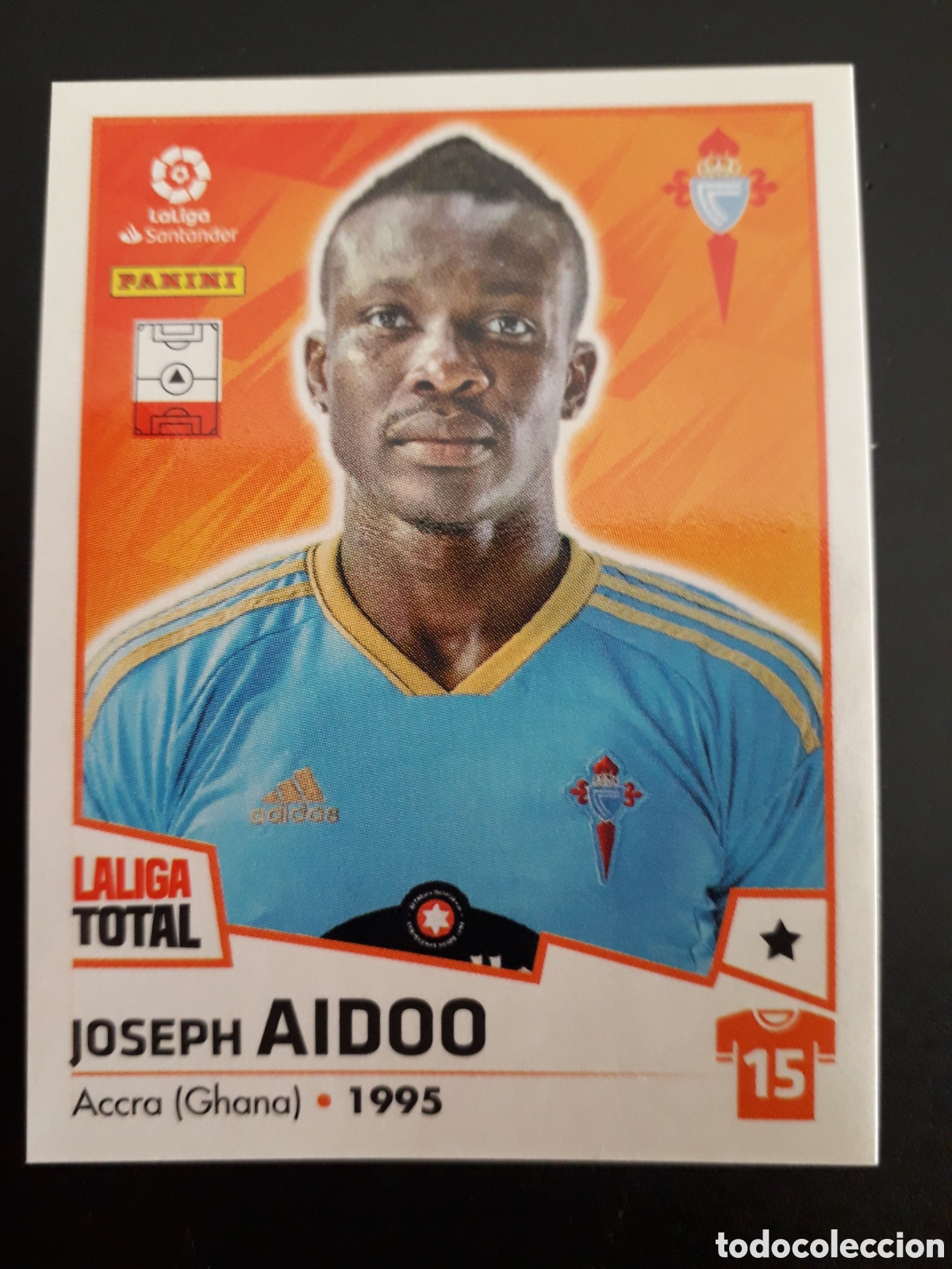 Cromos de F&uacute;tbol: AIDOO CELTA DE VIGO N&deg; 139 LALIGA TOTAL 22 23 2022 2023 PANINI SIN PEGAR PEDIDO M&Iacute;NIMO 3&euro;.