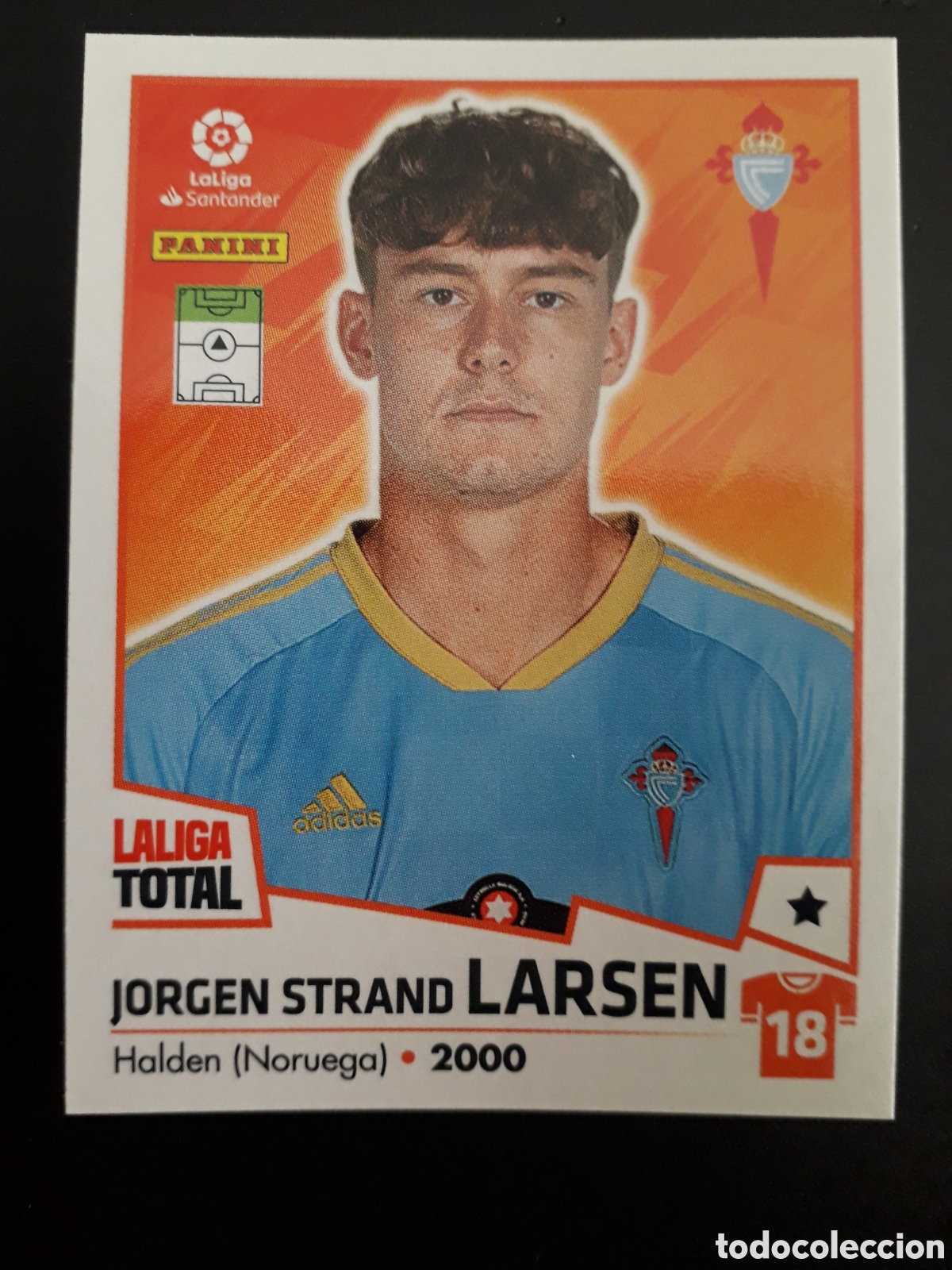 Cromos de F&uacute;tbol: LARSEN CELTA DE VIGO N&deg; 152 LALIGA TOTAL 22 23 2022 2023 PANINI SIN PEGAR PEDIDO M&Iacute;NIMO 3&euro;.