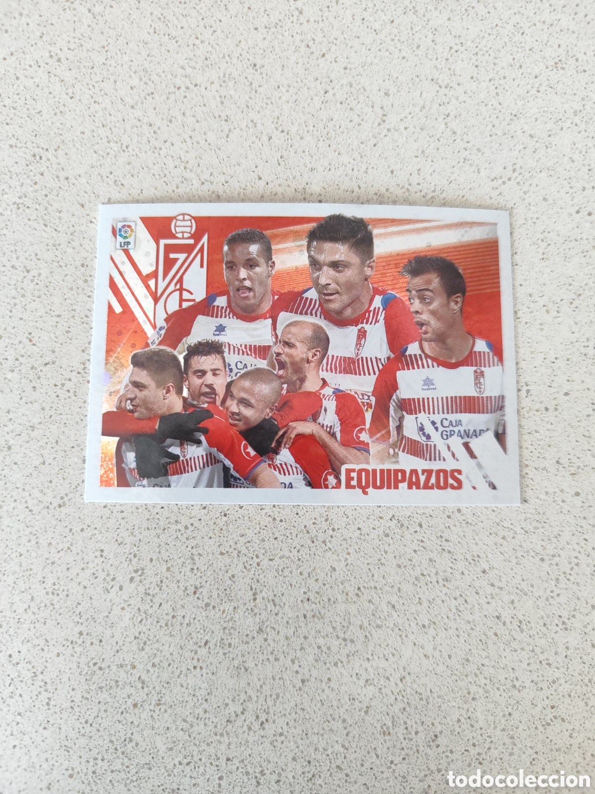 Figurine di Calcio: CROMO EQUIPAZOS GRANADA N&Uacute;MERO 10. LIGA ESTE 13/14.
