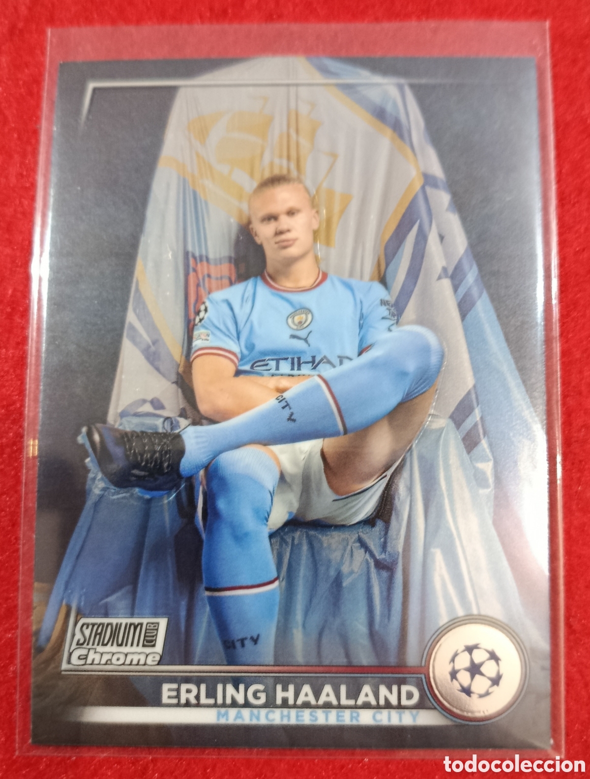 Cromos de F&uacute;tbol: Haaland 92 Stadium Chrome 2022-2023 Manchester City 22-23 Topps