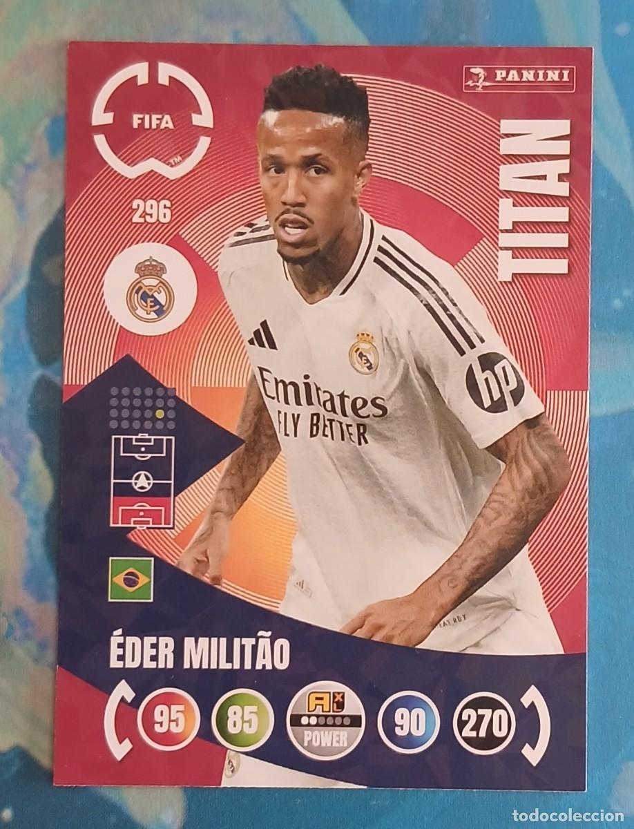 Cromos de f&uacute;tbol: CROMO n&ordm; 296 &Eacute;DER MILITAO REAL MADRID TITAN ADRENALYN XL FIFA CLUB WORLD CUP 2025. Nuevo.