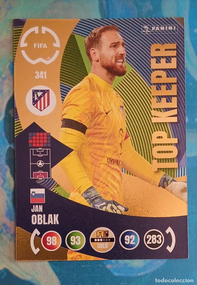 Cromos de f&uacute;tbol: CROMO n&ordm; 341 JAN OBLAK ATL&Eacute;TICO TOP KEEPER FIFA CLUB WORLD CUP 2025 ADRENALYN XL DE PANINI. Nuevo.